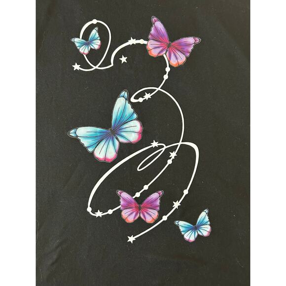 Tropical Floral Pattern Women's Tank Top/black Size XXL - Picture 5 of 7